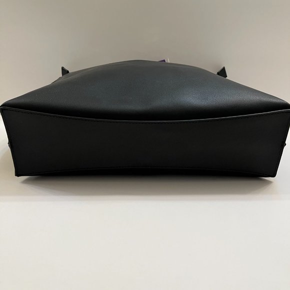 Joy Mangano Clothes It All E*Lite Leather RFID Safe Tote Black - NWT - Picture 8 of 10